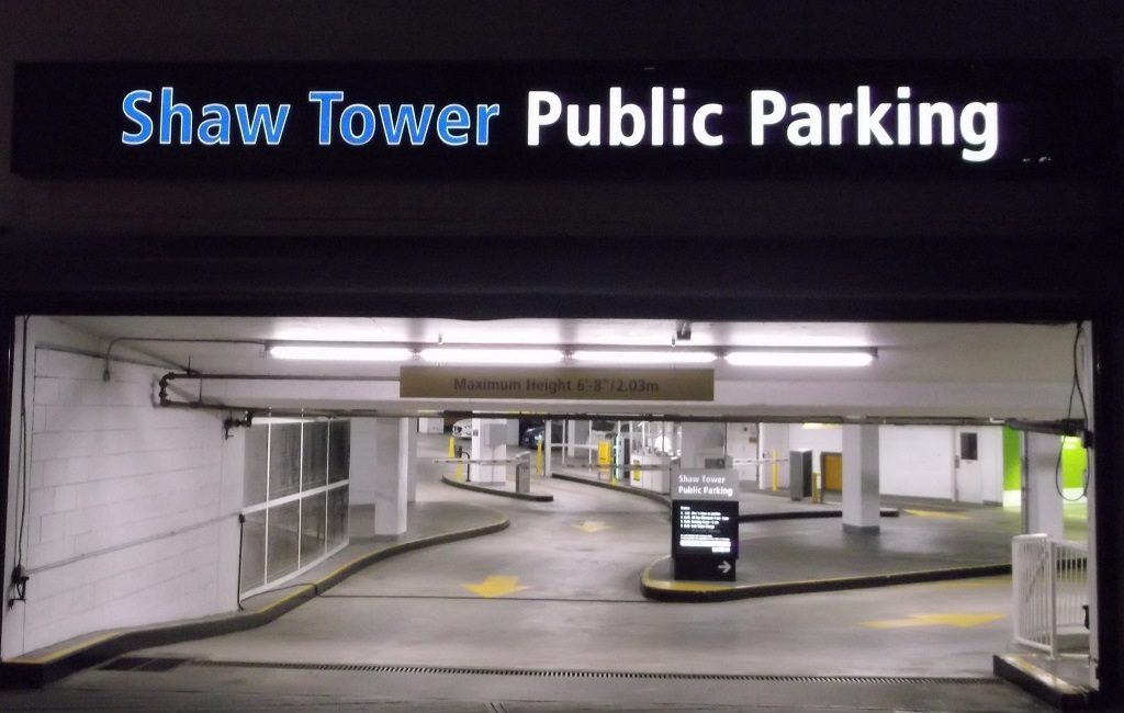 Shaw-Tower-parking-lot